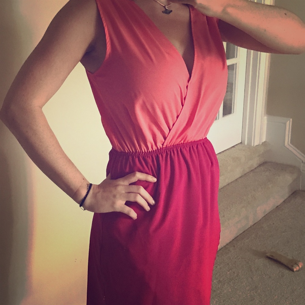 Pink V-Dress